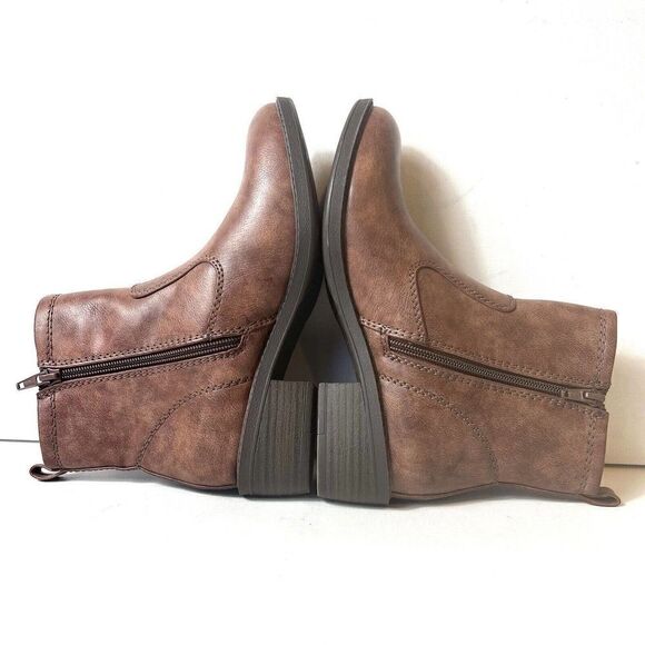 Baretraps Shane Ankle Boots Women's Size 6.5M Brown Faux Leather New - Picture 5 of 11